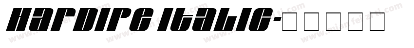 Hardipe Italic字体转换